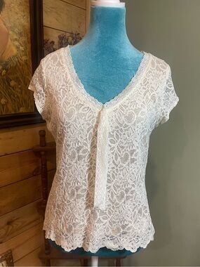 Lace floral top